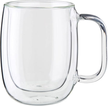 ZWILLING Sorrento Plus 8-pc Double-Wall Glass Coffee Mug Set - Image 9