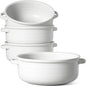 LE TAUCI Soup Bowls with Handles - 22 oz Lead-Free Ceramic French Onion Crocks by LETAUCI