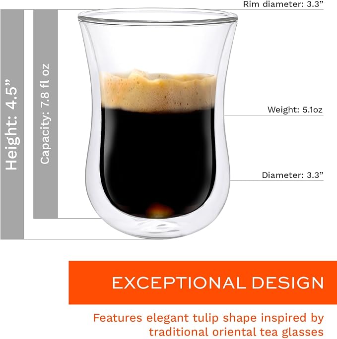 Stölzle Lausitz Coffee 'N More Glasses Set of 2 I Thermal Glasses Double-Walled - Image 5