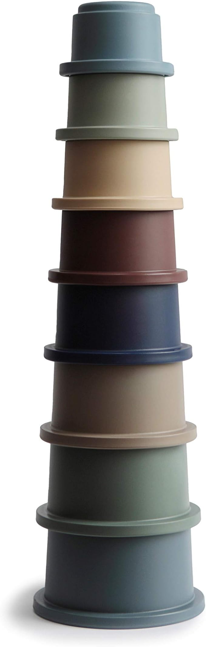 mushie Stacking Cups Toy 8 pcs | Made in Denmark by mushie
