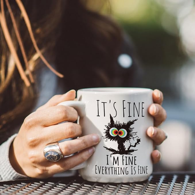 FALJIOK Funny Cat Coffee Mug Gifts - Image 3