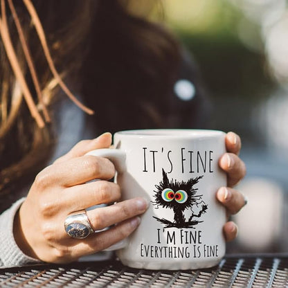 FALJIOK Funny Cat Coffee Mug Gifts - Image 3