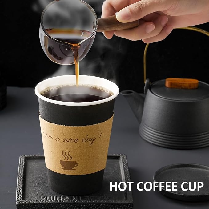 BYSNOW 500 pack 12 oz Bulk Disposable Coffee Cups - Image 3