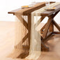 Pearl Table Runner Fall Mix&Match Tulle Gauze Sheer Wedding Decor | Brown Nude by Socomi