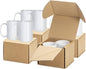 PYD Life 8 Pack Sublimation Mugs Blanks 15 OZ White Ceramic Photo Cups | Coffee by PYDLife
