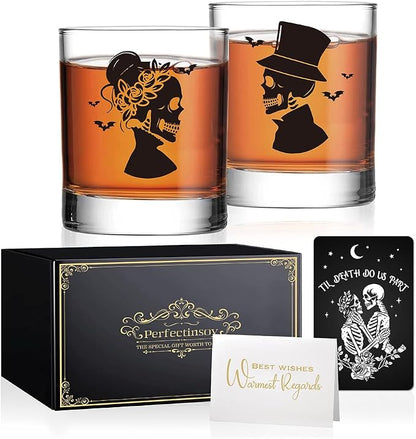 Perfectinsoy Skull Whiskey Glass 2 Piece by Perfectinsoy
