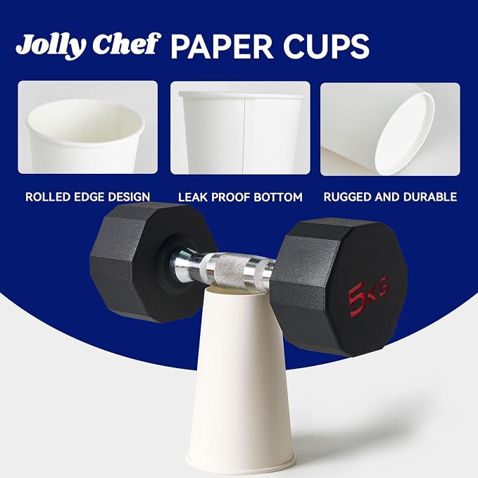 JOLLY CHEF 180 Count 16 oz Coffee Cups, or Tea, Suitable - Image 3