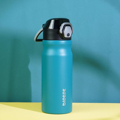 BJPKPK 18 oz Water Bottle with Straw & Handle, Insulated Stainless Flask | Leak - Image 5
