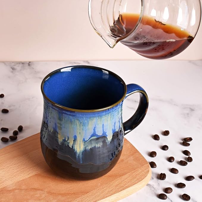 Bosmarlin Large Ceramic Coffee Mug, 21 Oz, Dishwasher and Microwave Safe - Image 5