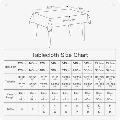 BALCONY & FALCON Rectangle Tablecloth Washable Wrinkle Resistant and Water Proof Table Cloth Decorative Linen Fabric Tablecloths for Dining Parties Kitchen Wedding and Outdoor Use (Pumpkin, 55x95)