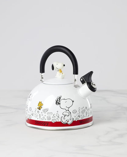 Lenox Chef Snoopy Enamelware Tea Kettle, 84.5oz | Dishwasher safe | Peanuts - Image 2