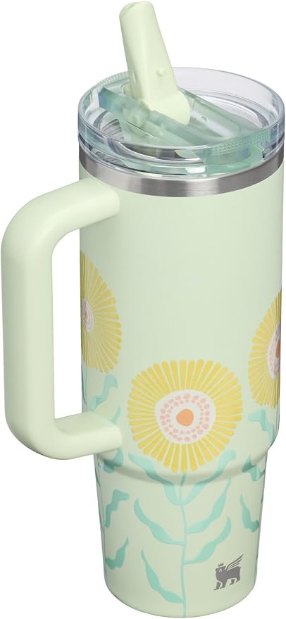 STANLEY Quencher ProTour Flipstraw Tumbler, 30 oz, Honeydew Garden | Built-In - Image 3