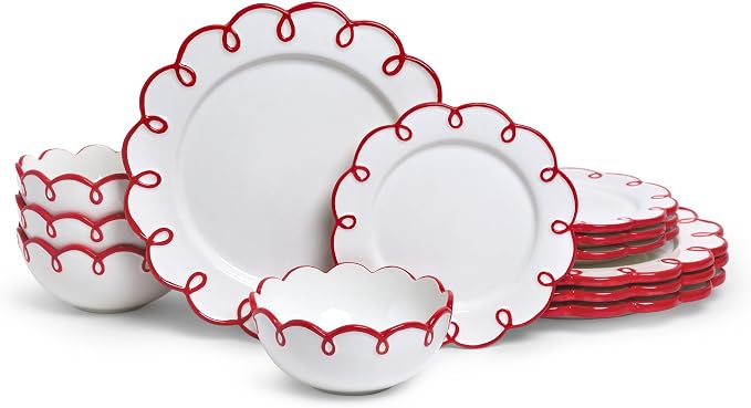 Sango 12-Piece Stoneware Dinnerware Set by Sango