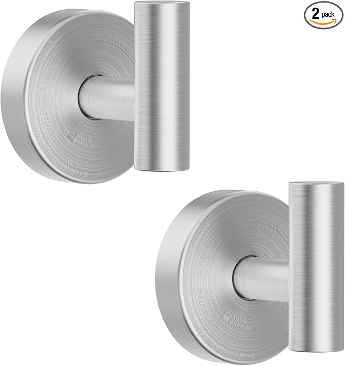 Suction Cup Hooks for Shower, No Drill Towel Hooks for Bathrooms | Shower Hooks by HviisoMakeYourHomeTidyNow