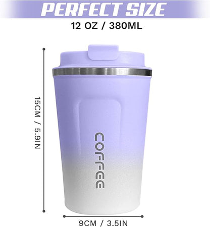 SPLMIFA Travel Coffee Mug Leak-Proof, Reusable Coffee Cups - Image 4