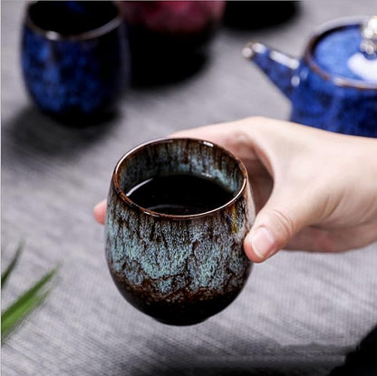Jianzhan Ceramic Teacup, Kung Fu Tea Set, Coffee cup，Yerba Mate Set Ceramic - Image 5