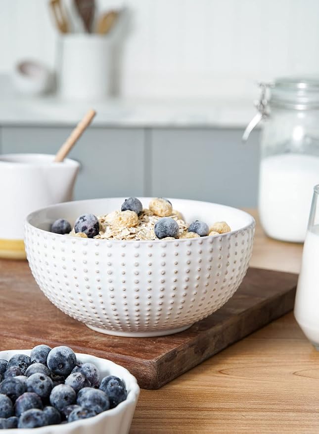 LE TAUCI Cereal bowls 26 oz, Ceramic Soup Bowl - Image 3