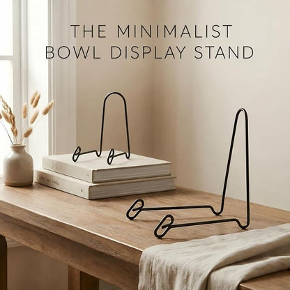 Artliving (4 Pack Black Display Stand Easel Iron Bowl Stands - Image 7
