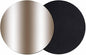 Ombre Brown Coasters Set of 2, Modern Minimalist Geometric Gradient Color by PIEPLE