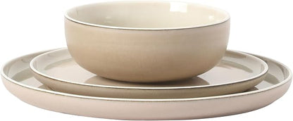 Gibson Elite Island Bay 12-Piece New Bone China Dinnerware Set Service - Image 9