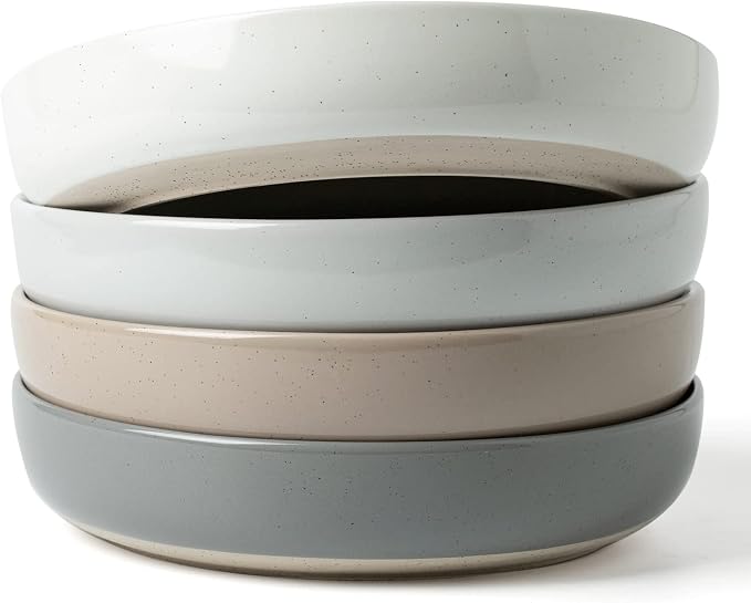 famiware Milkyway 33 oz Pasta Bowls Set of 4, Dishwasher & Microwave Safe by Famiware