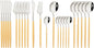 JASHII Flatware Set 24 Piece, Stainless Steel Silverware Set, Macaron Small by JASHII