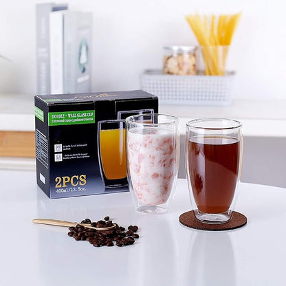CNGLASS Double Wall Thermo Glass Coffee Cup 13.5 oz - Image 8
