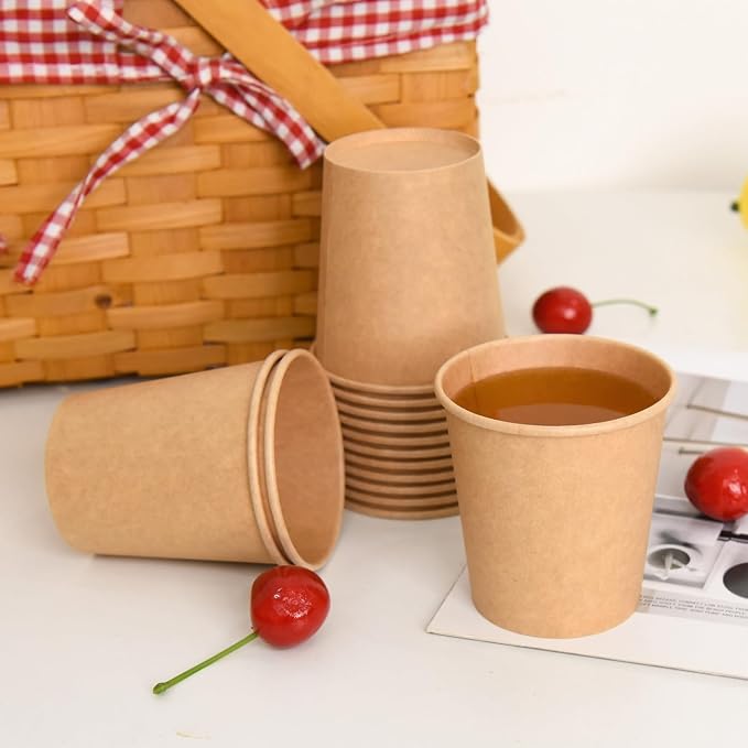 Vumdua 300 Pcs 6 oz Kraft Paper Cups - Image 7