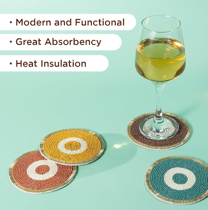 Folkulture Fall Coasters Set of 4 - Image 5