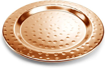 Hammered Stainless Steel Coasters Set of 4 – Anti-Slip Base, Durable & Reusable - Image 2
