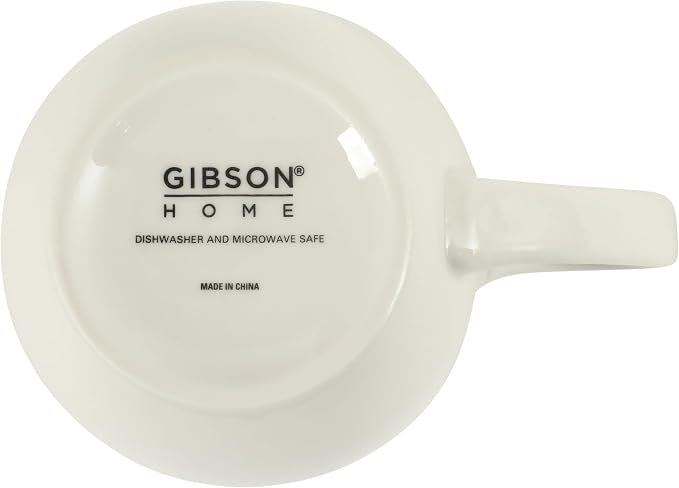 Gibson Home Great Essentials 16 Ounce Porcelain Coffee Mugs - Image 7