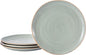 Bico Light Sage Green 8.7 inch Stoneware Salad Plates Set, Set of 4, Microwave and Dishwasher Safe, for Salad, Appetizer, Side Dishes, Tapas