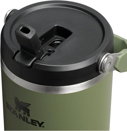 STANLEY IceFlow 2.0 Flip Straw Tumbler, 40 oz, Dried Pine | Easy Carry Handle | - Image 2