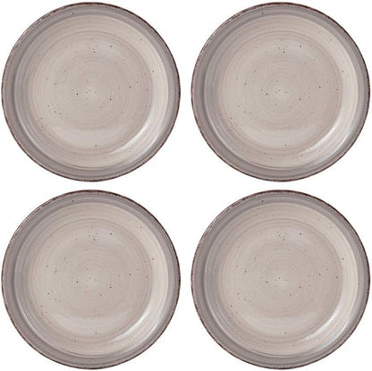 Pfaltzgraff Sadie 16-Piece Cream Dinnerware Set, Service for 4, Durable Stoneware Plates and Bowls with Classic Design, Microwave and Dishwasher Safe