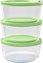 6-Piece Glass Food Storage Containers Set | 4-Cup, Leakproof | Microwave by DuraLiving