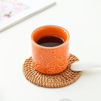 Ceramic Espresso Cups Set of 2 or 4-3oz Demitasse Cups - Image 5