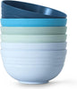 【6 Pcs】Unbreakable Mixing Bowls Unbreakable Salad Bowls, 68 Ounces Microwave by Homestockplus