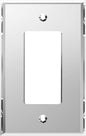 LIDER Decorator Wall Plate, Mirrored Light Switch Plate, Plexiglass Outlet Cover or Light Switch Cover, Acrylic Glass Reflective Finish, Minimalist Design, Oversized 1-Gang 5.25" x 3.44", Silver