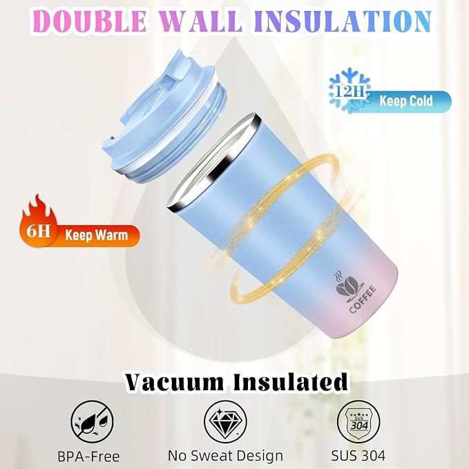 17oz Insulated Travel Coffee Mug - Image 5