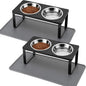 Summark 2Pack Elevated Cat Bowls by Summark