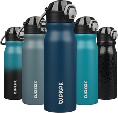 BJPKPK 25 oz Insulated Water Bottle, Stainless Steel Flask | Leak Proof Locking by BJPKPK