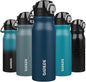BJPKPK 25 oz Insulated Water Bottle, Stainless Steel Flask | Leak Proof Locking by BJPKPK