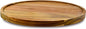 12" Acacia Wood Lazy Susan Organizer Kitchen Turntable for Cabinet Pantry Table Organization