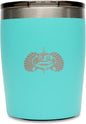 Toadfish Non-tipping 10oz Double Wall Insulated Stainless Steel Rocks Tumbler w/Easy Slide Lid - Teal