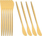 10 Pack Gold Cheese Spreader Knife, Uniturcky Stainless Steel Butter Spreader by Uniturcky