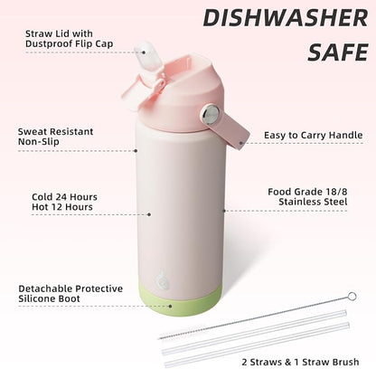BJPKPK 18oz Insulated Water Bottle, Stainless Steel Bottle - Image 3