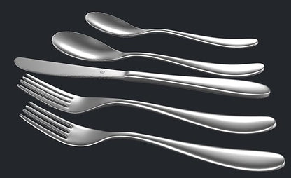 Silverware Set for 6 | 18/10 Stainless Steel Flatware Set | Mirror Finish, Heavy-Duty, Dishwasher Safe, Elegant & Durable, Built to Last (30-Piece, Marettimo)