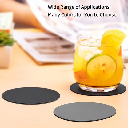Faux Leather Drink Coasters - Image 5