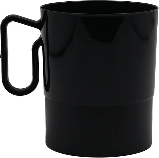 Party Essentials 8-Ounce Hard Plastic Coffee Cup/Tea Mug by PartyEssentials