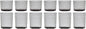 Oneida 895978 Stackables Smoke Drinkware by Oneida
